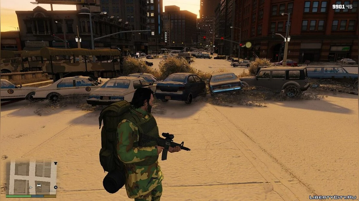 Карта зимний зомбиапокалипсис / GTA 5