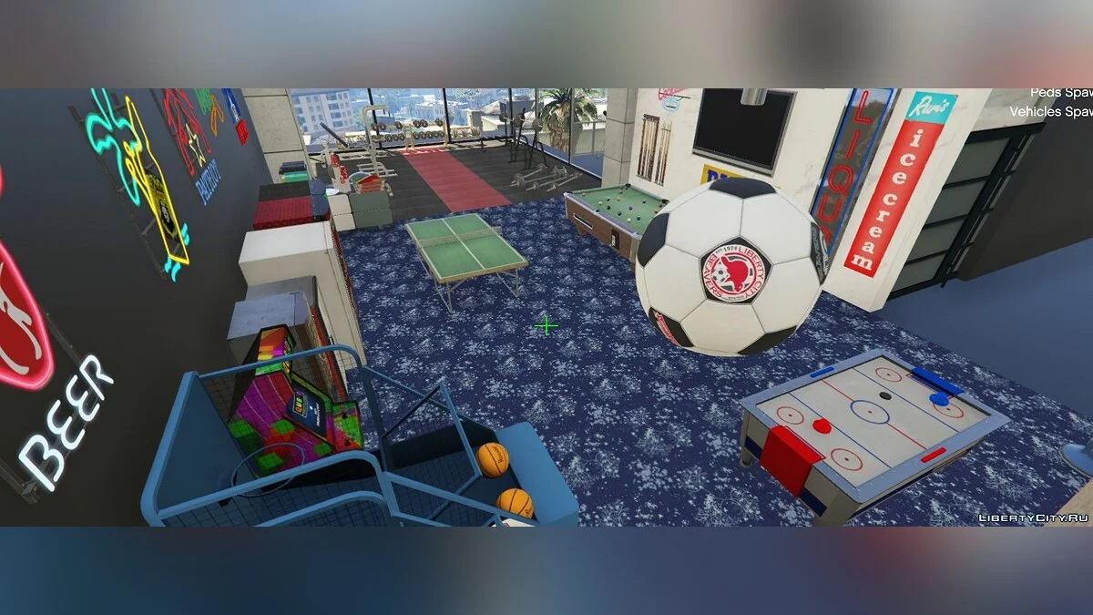 Трехэтажный дом с парковкой / GTA 5