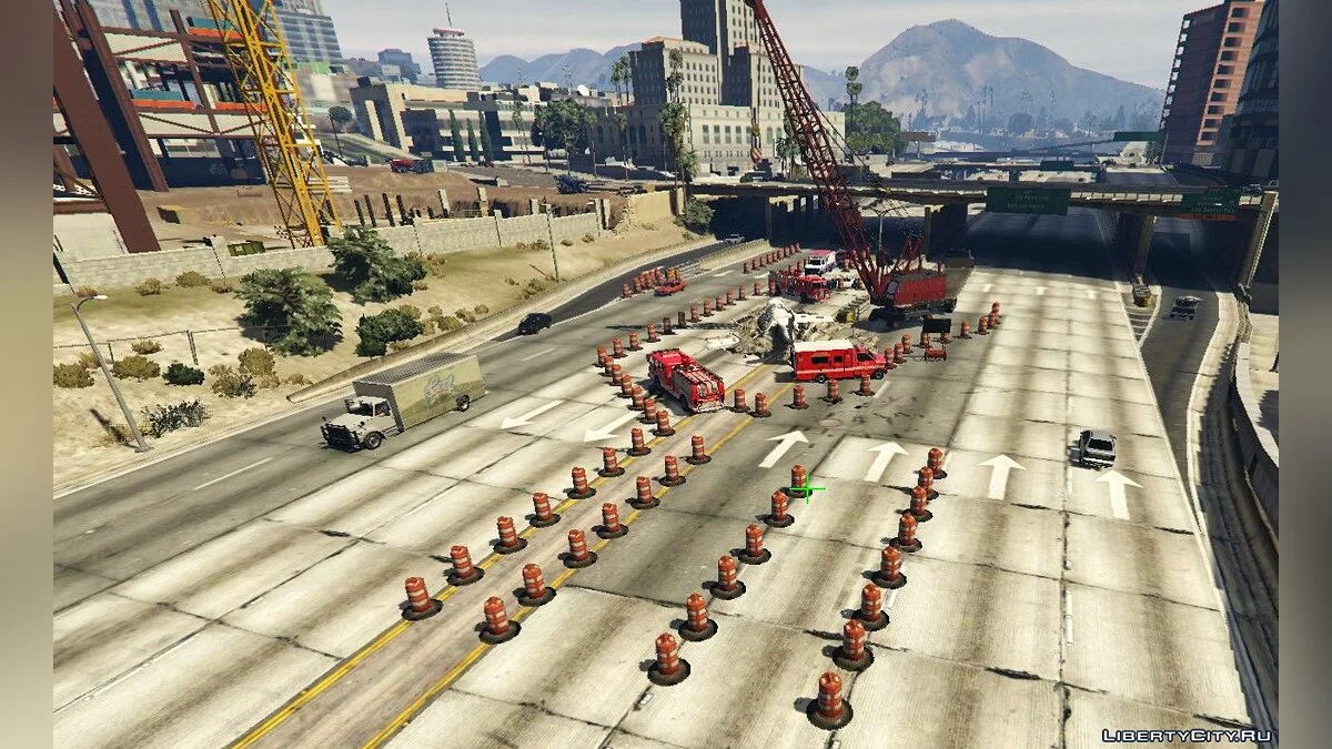 Крушение самолета на хайвее / GTA 5