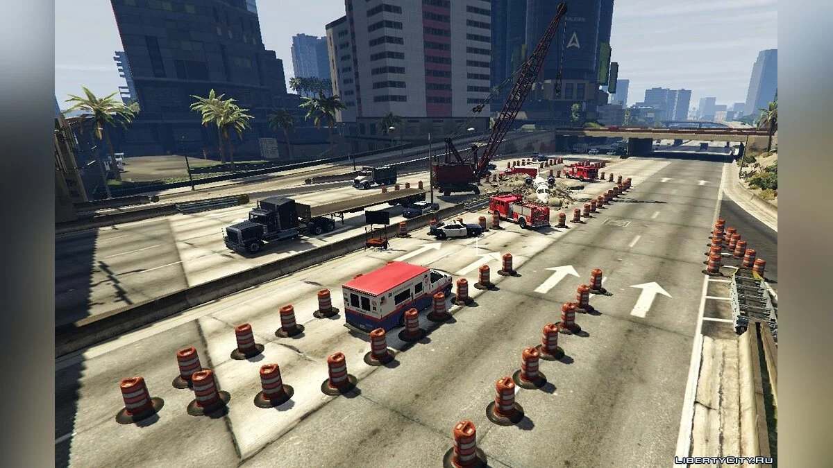 Крушение самолета на хайвее / GTA 5