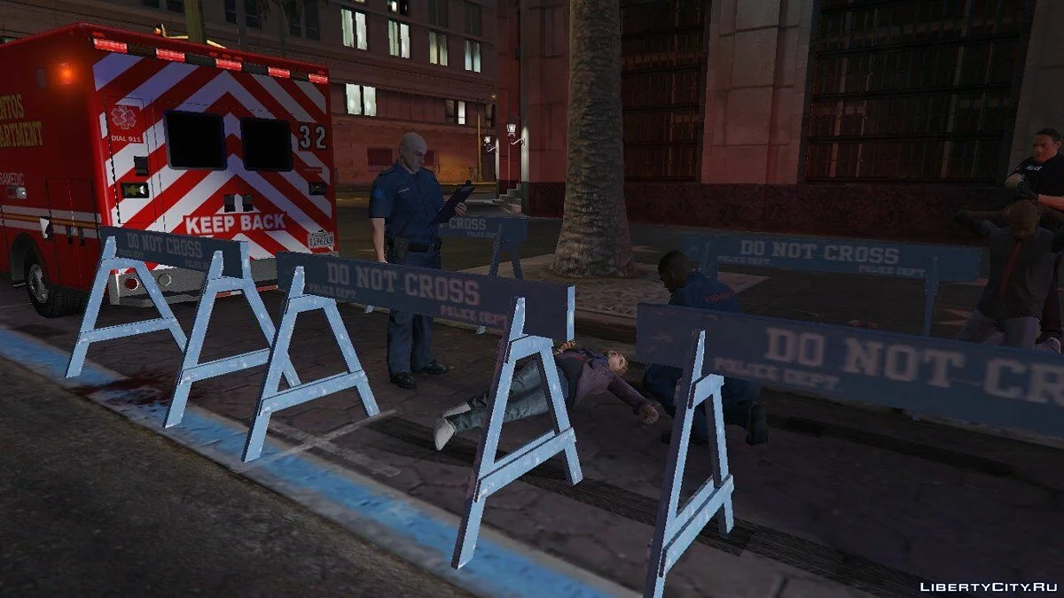 Место аварии в Лос-Сантосе / GTA 5