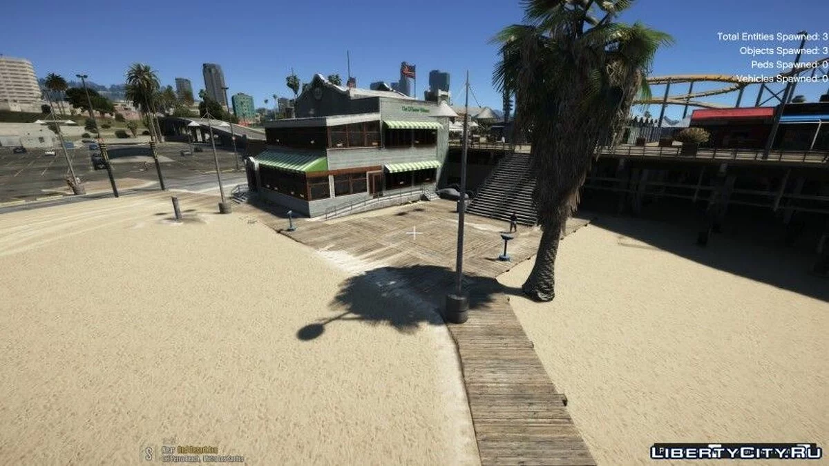 Увеличение растительности на пляже Дель Пьерро / GTA 5