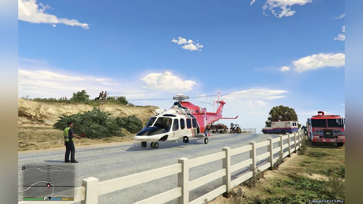 Крушение вертолета в Вайнвуде / GTA 5