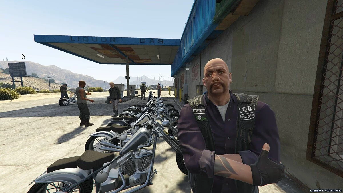 The Lost MC на заправочной станции / GTA 5
