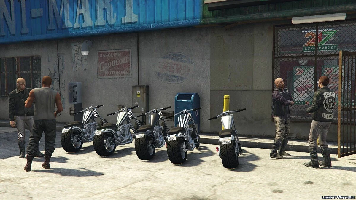 The Lost MC на заправочной станции / GTA 5