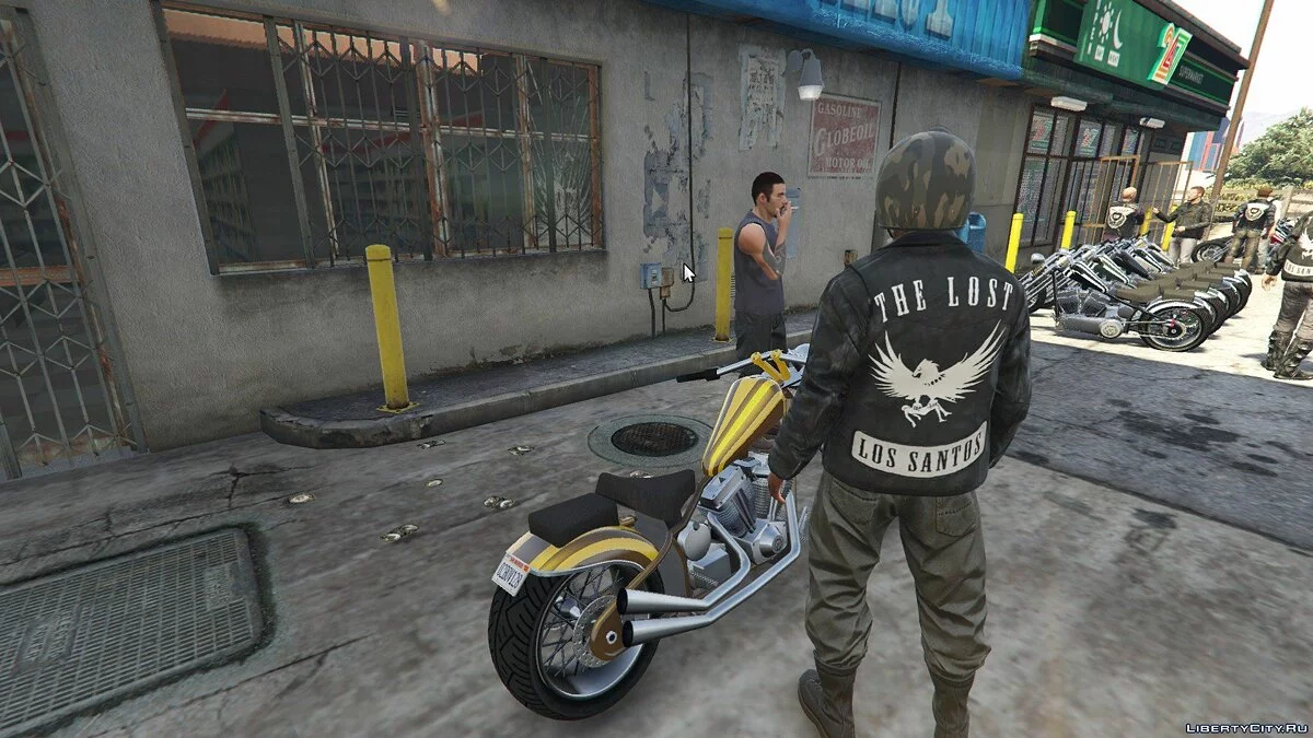 The Lost MC на заправочной станции / GTA 5