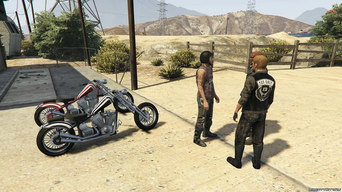The Lost MC на заправочной станции / GTA 5