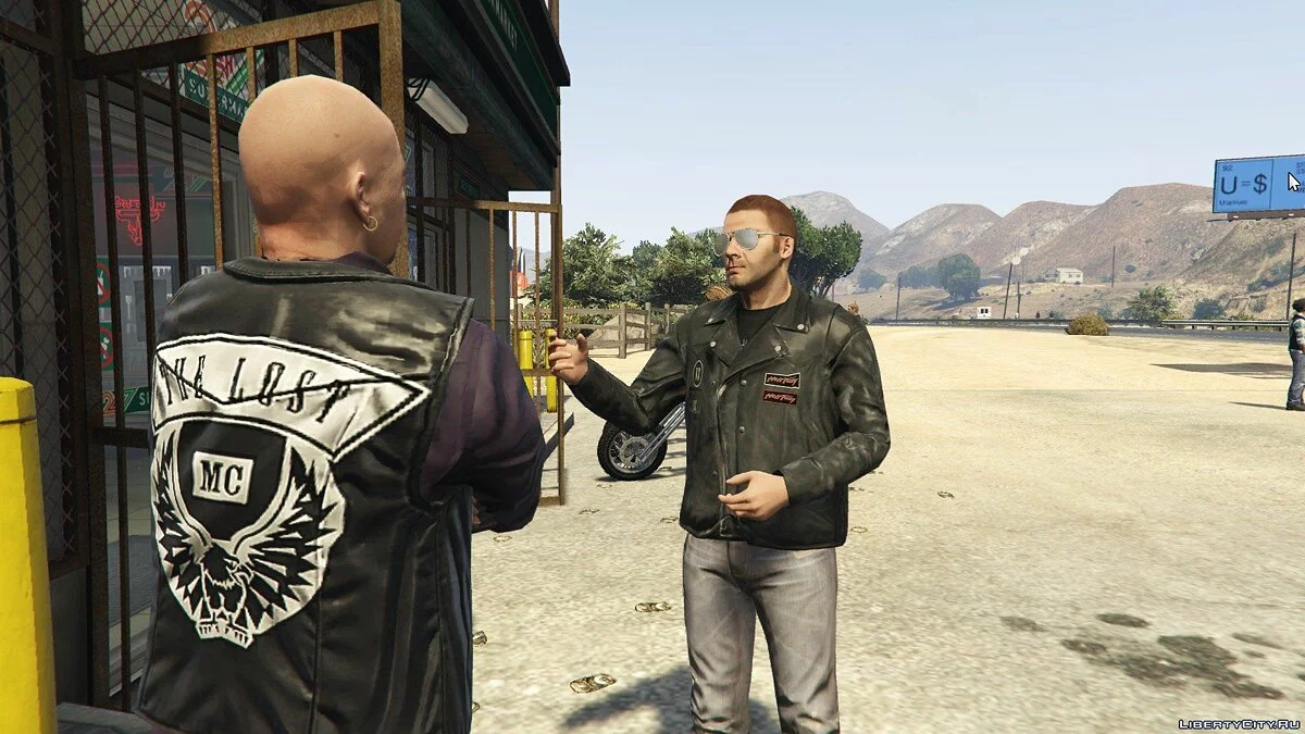 The Lost MC на заправочной станции / GTA 5