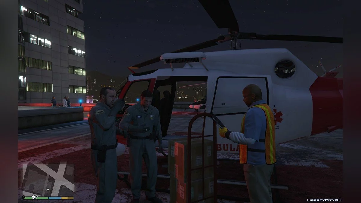 Улучшенная вертолетная площадка на госпитале / GTA 5