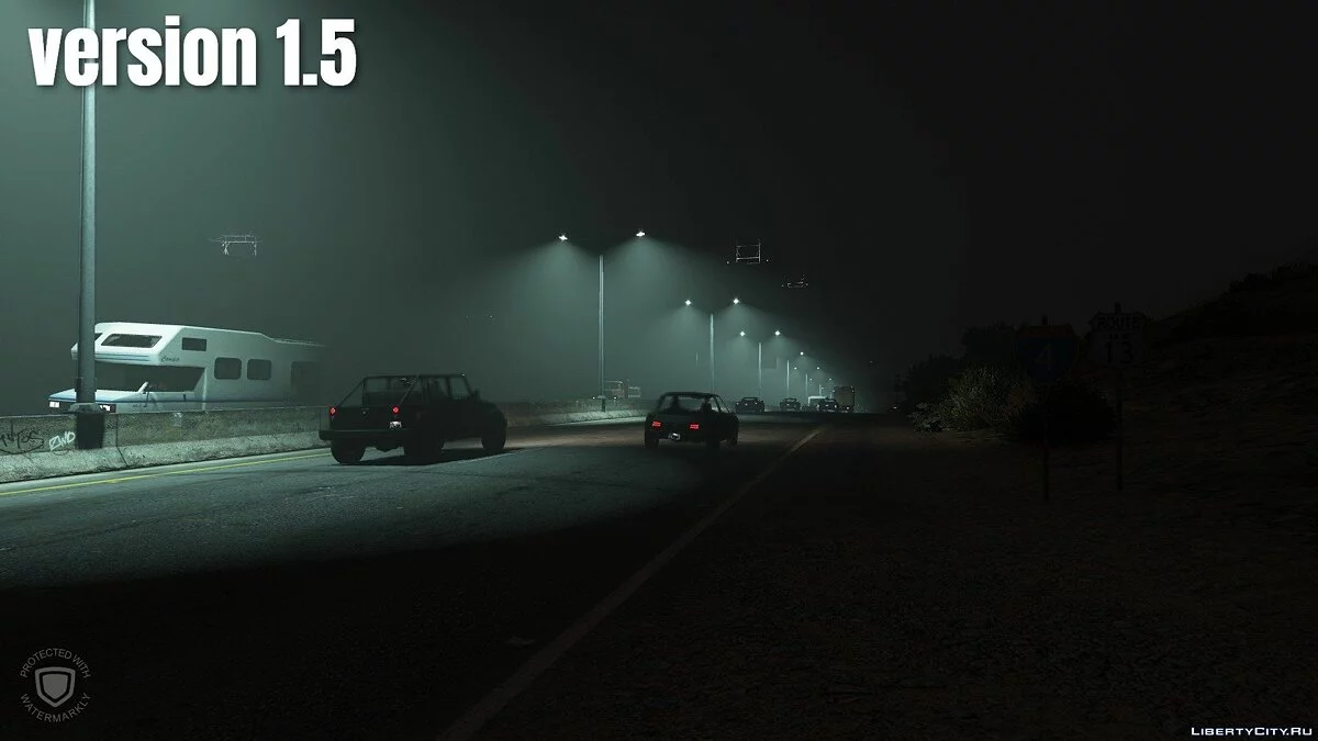 Улучшенное освещение на шоссе / GTA 5