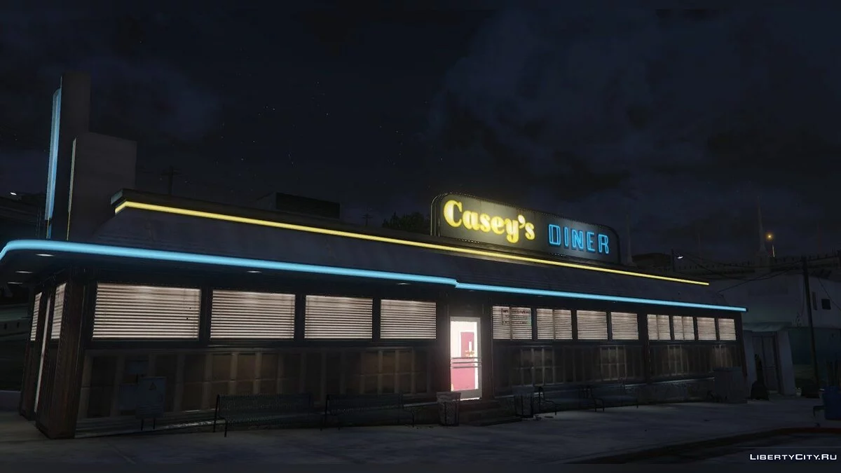 Интерьер закусочной из GTA 4 / GTA 5