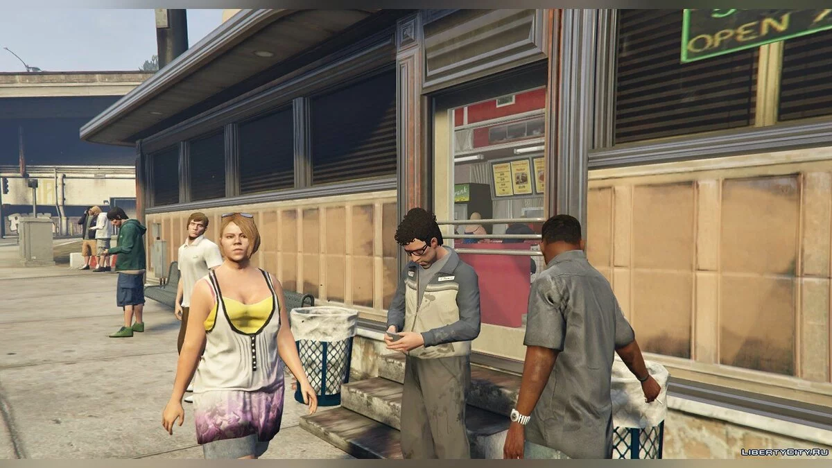 Интерьер закусочной из GTA 4 / GTA 5