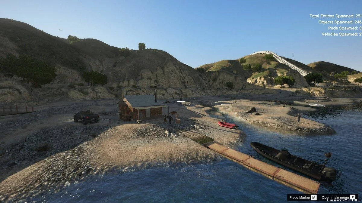 Рыбацкий домик на озере / GTA 5