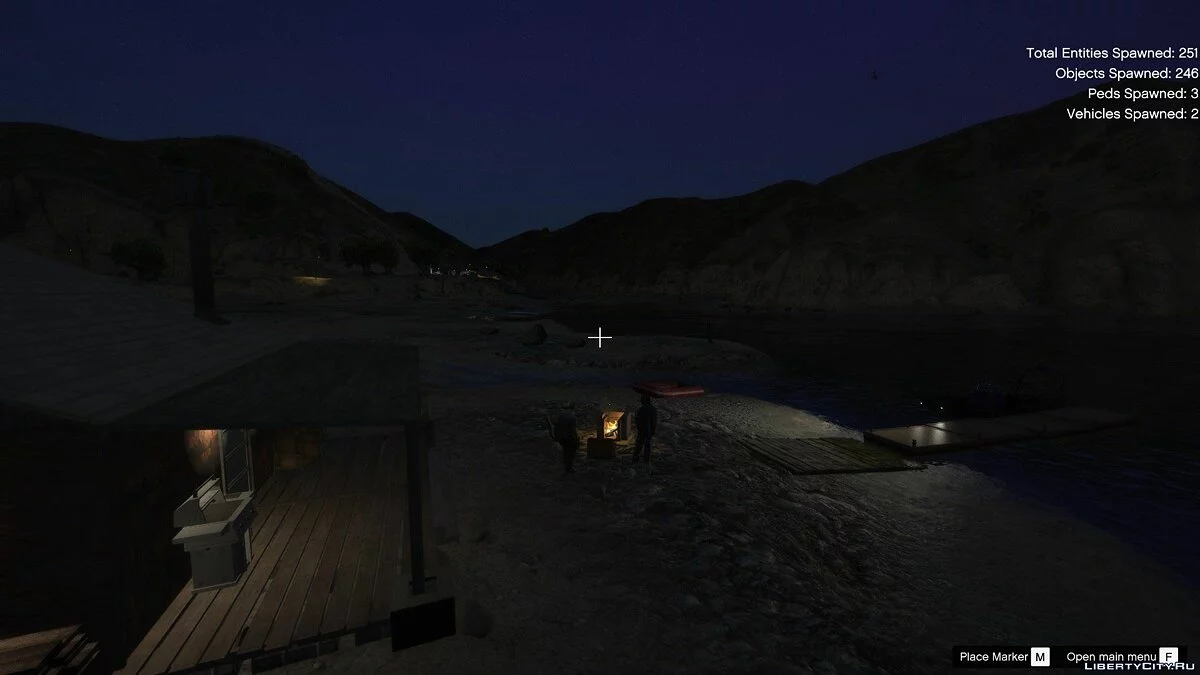 Рыбацкий домик на озере / GTA 5