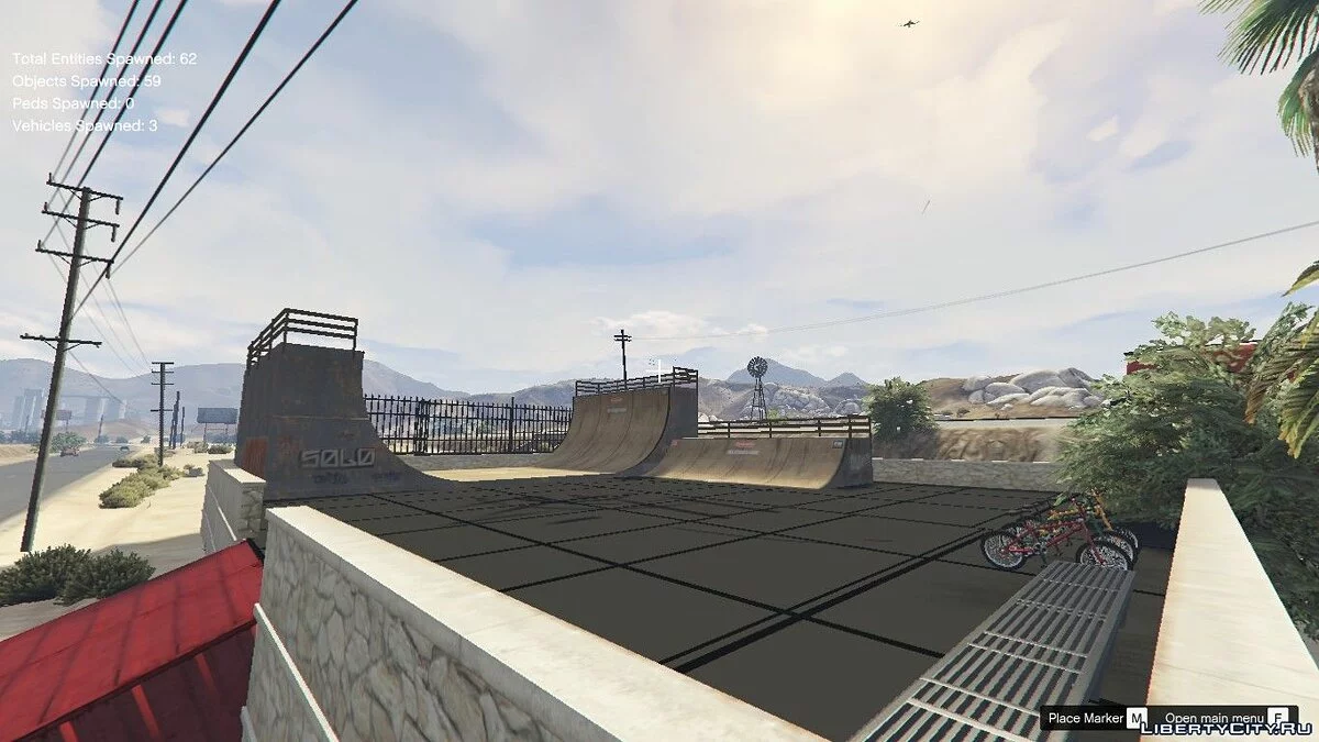 Скейт-парк в районе East Joshua / GTA 5