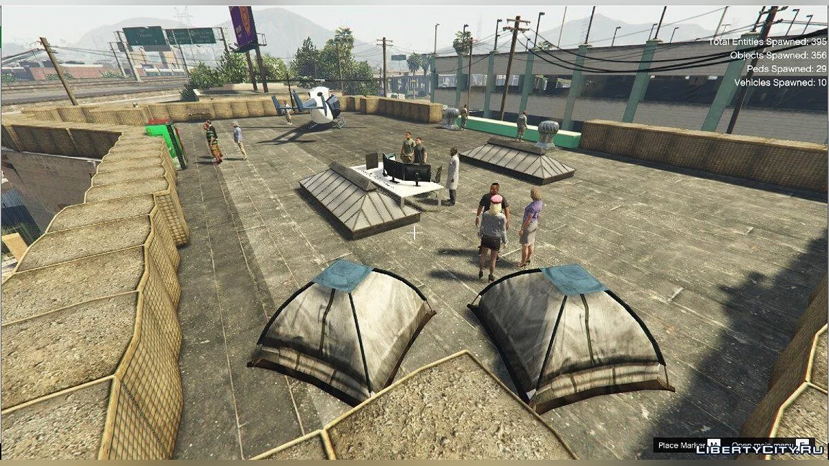 Зомби-база на крыше / GTA 5