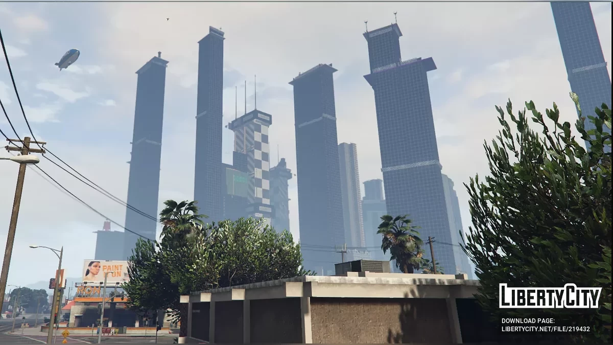 Обновлённый вид Лос-Сантоса / GTA 5