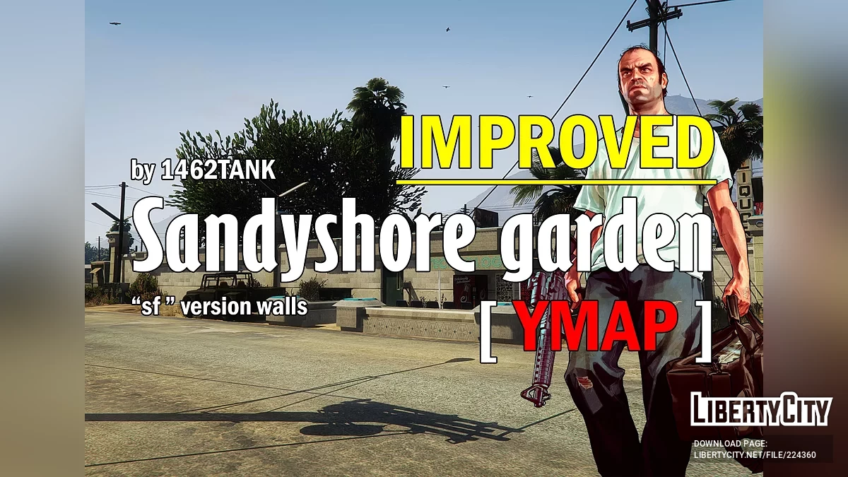 Trevor's Sandy Shores Trailer Garden Improved [YMAP / SF models] / GTA 5