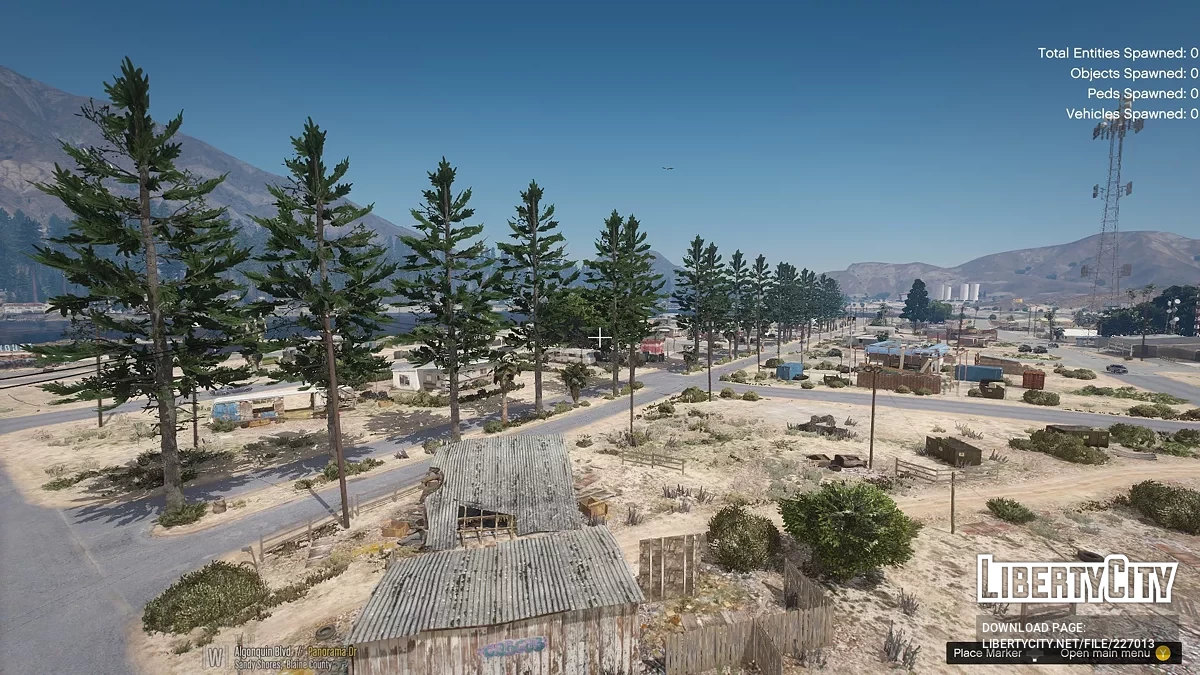 Больше деревьев в Sandy Shores [MapEditor] / GTA 5