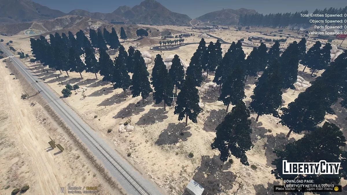 Больше деревьев в Sandy Shores [MapEditor] / GTA 5