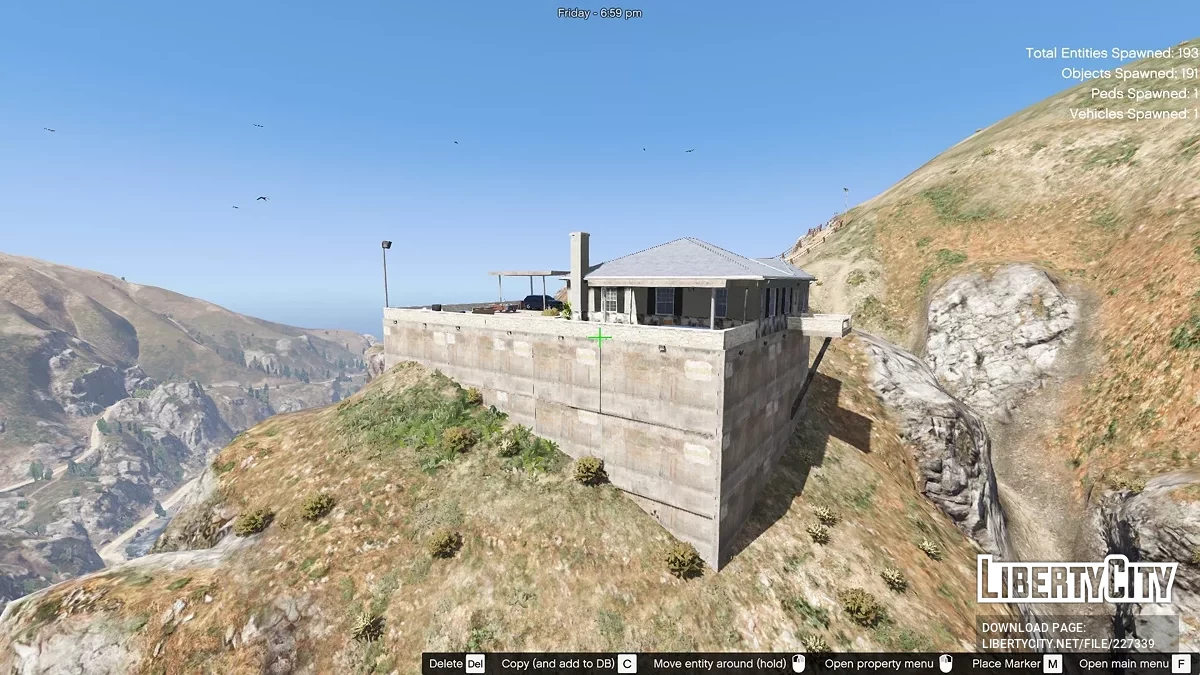 Домик в горах у реки [Menyoo] / GTA 5