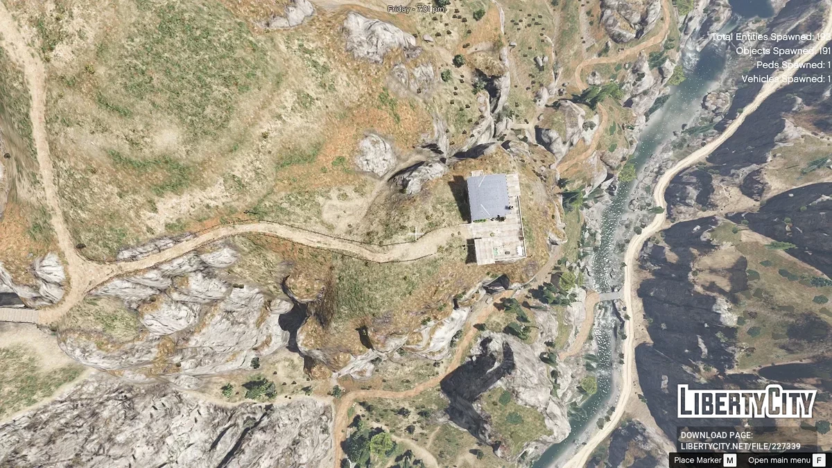 Домик в горах у реки [Menyoo] / GTA 5