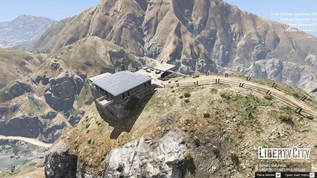 Домик в горах у реки [Menyoo] / GTA 5