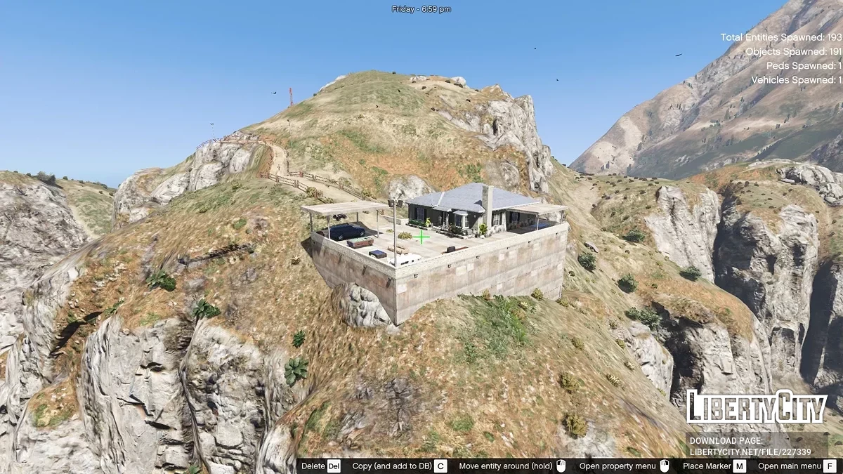 Домик в горах у реки [Menyoo] / GTA 5