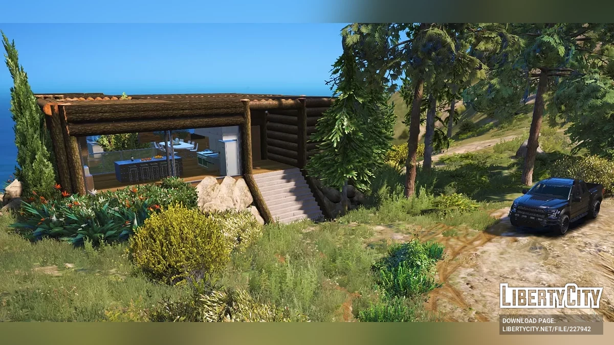 Экологический дом в горах / GTA 5