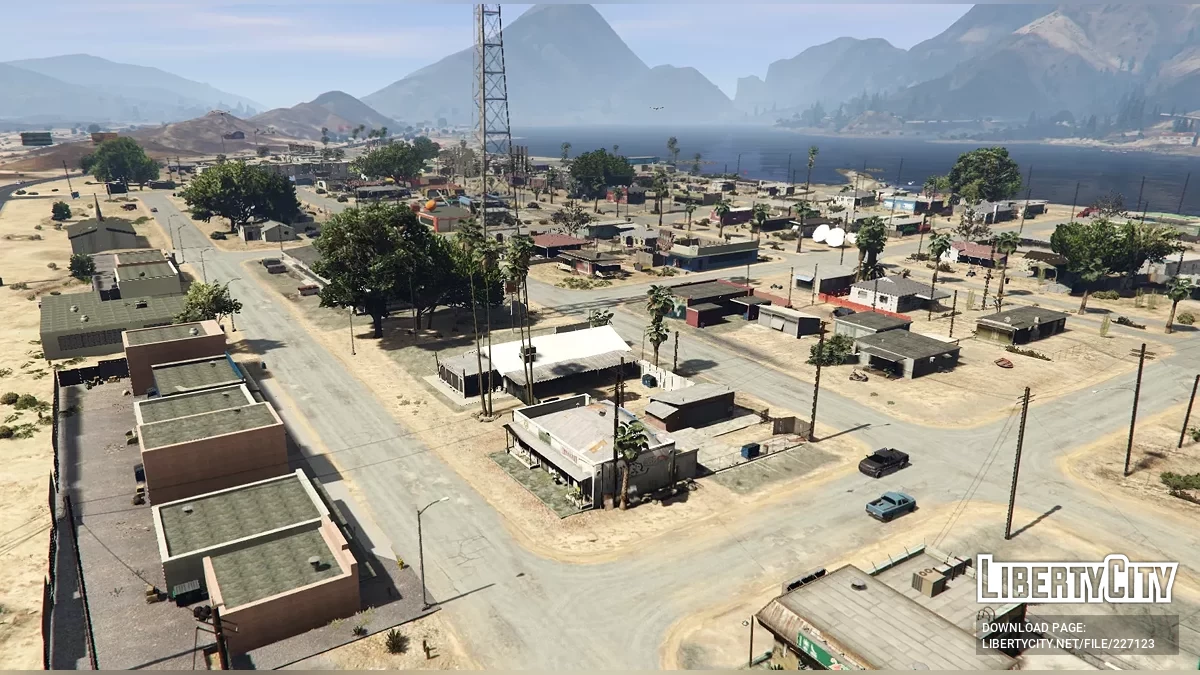Оживленный Sandy Shores [YMAP, MapEditor, Menyoo] / GTA 5