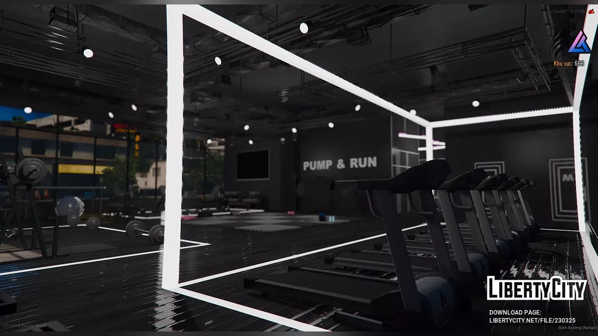 Открытый интерьер — Тренажёрный зал Pump & Run / GTA 5