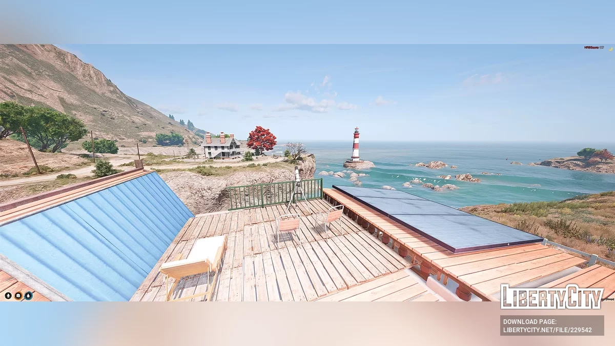Прибрежный домик в стиле А-фрейм / GTA 5