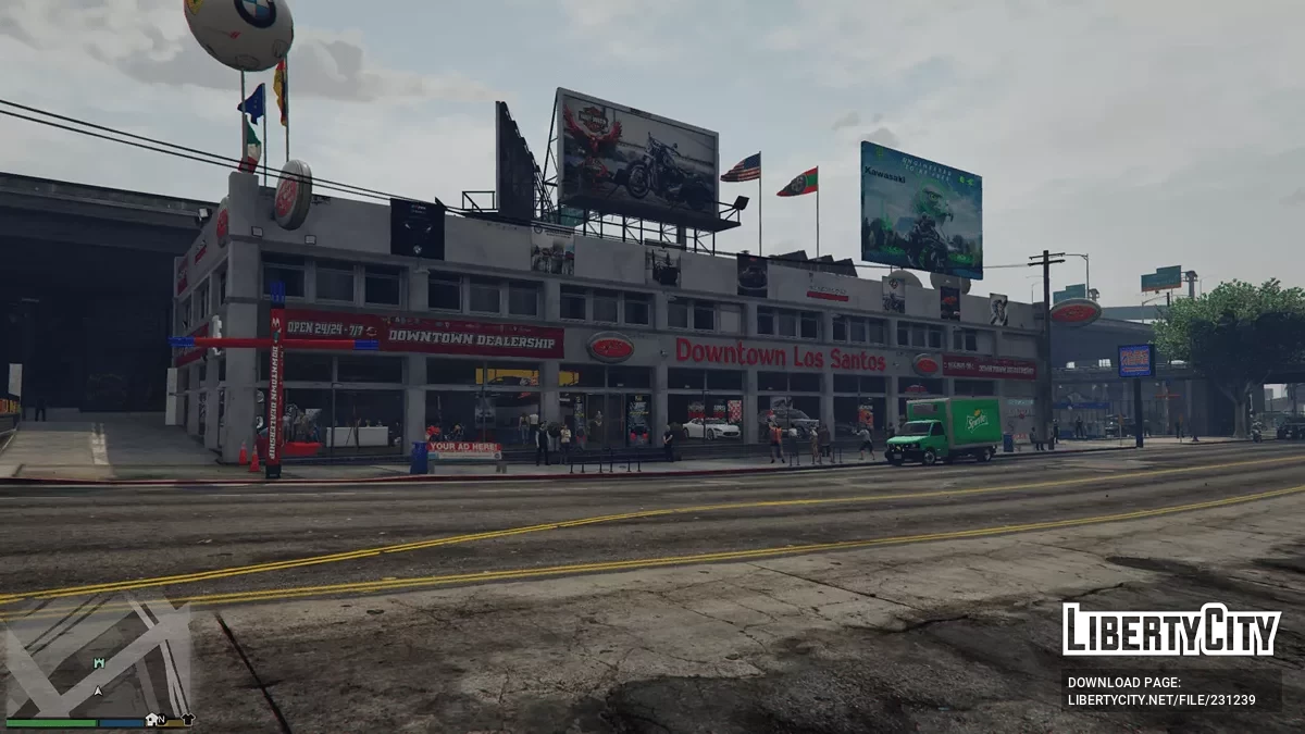 Автосалон в центре города v1.0 / GTA 5