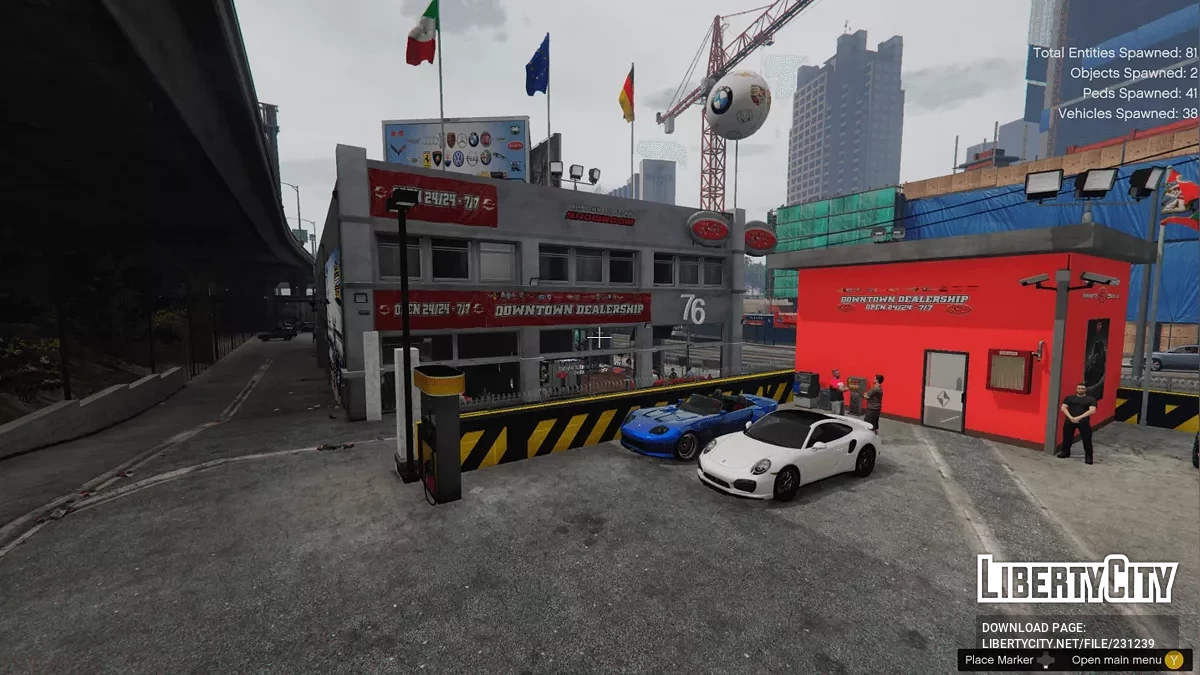 Автосалон в центре города v1.0 / GTA 5
