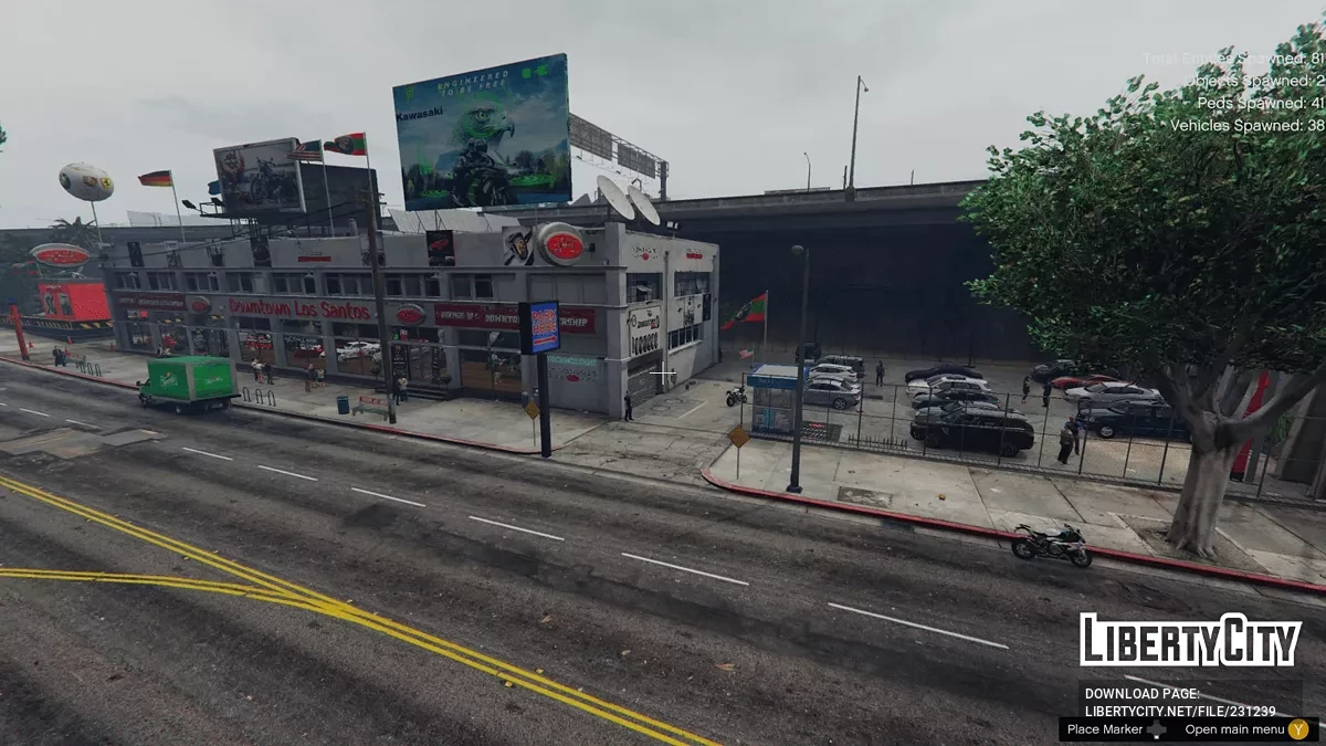 Автосалон в центре города v1.0 / GTA 5