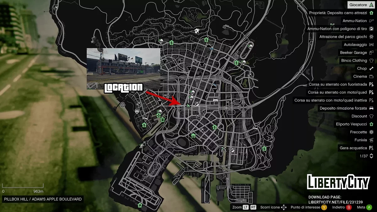 Автосалон в центре города v1.0 / GTA 5