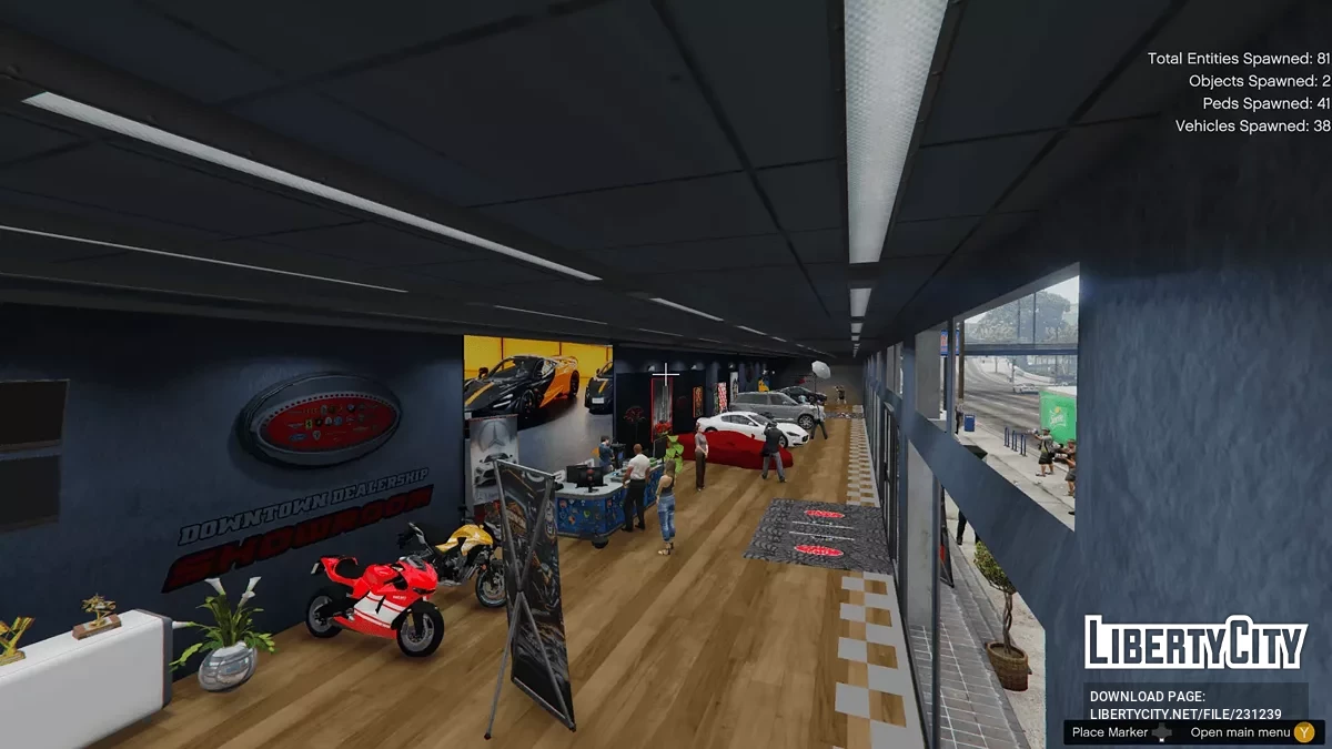 Автосалон в центре города v1.0 / GTA 5