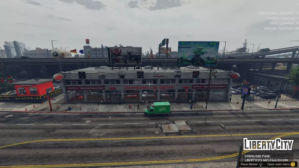 Автосалон в центре города v1.0 / GTA 5