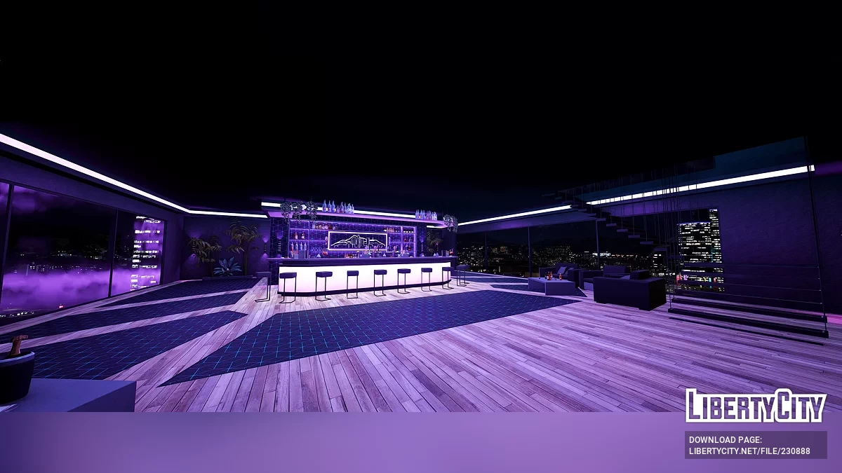 Башня Виванг — Лобби — Бар на крыше / GTA 5