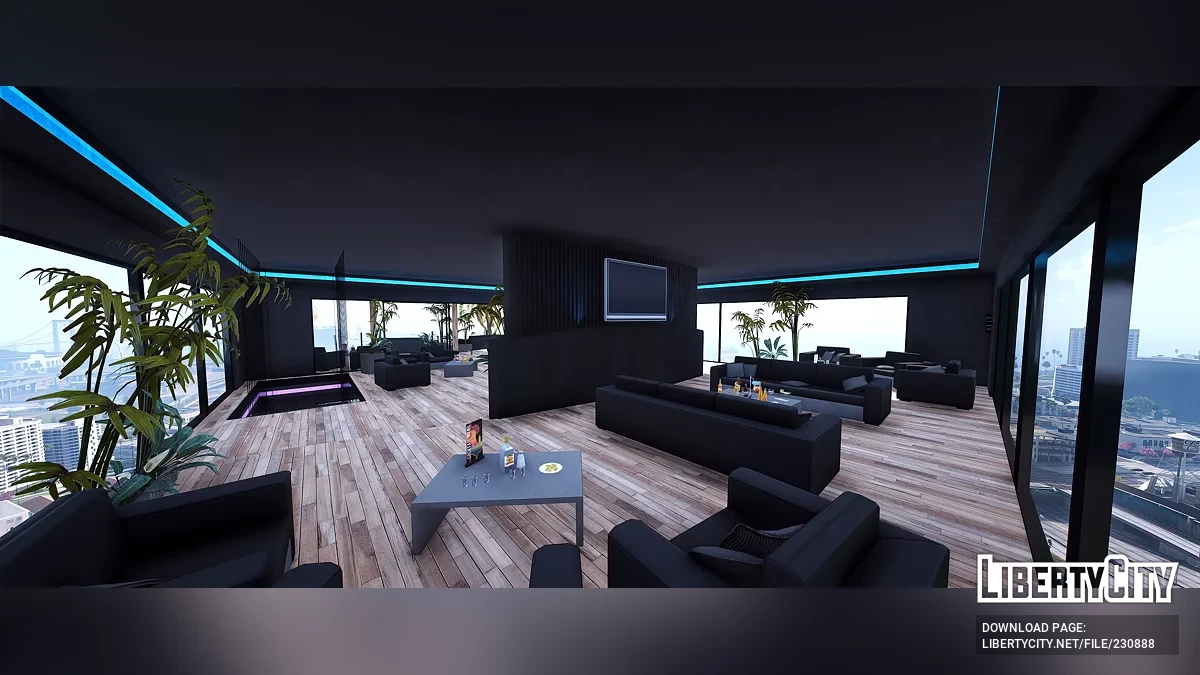 Башня Виванг — Лобби — Бар на крыше / GTA 5
