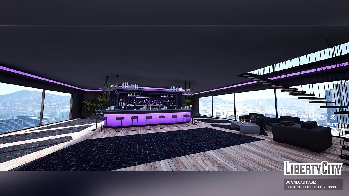 Башня Виванг — Лобби — Бар на крыше / GTA 5