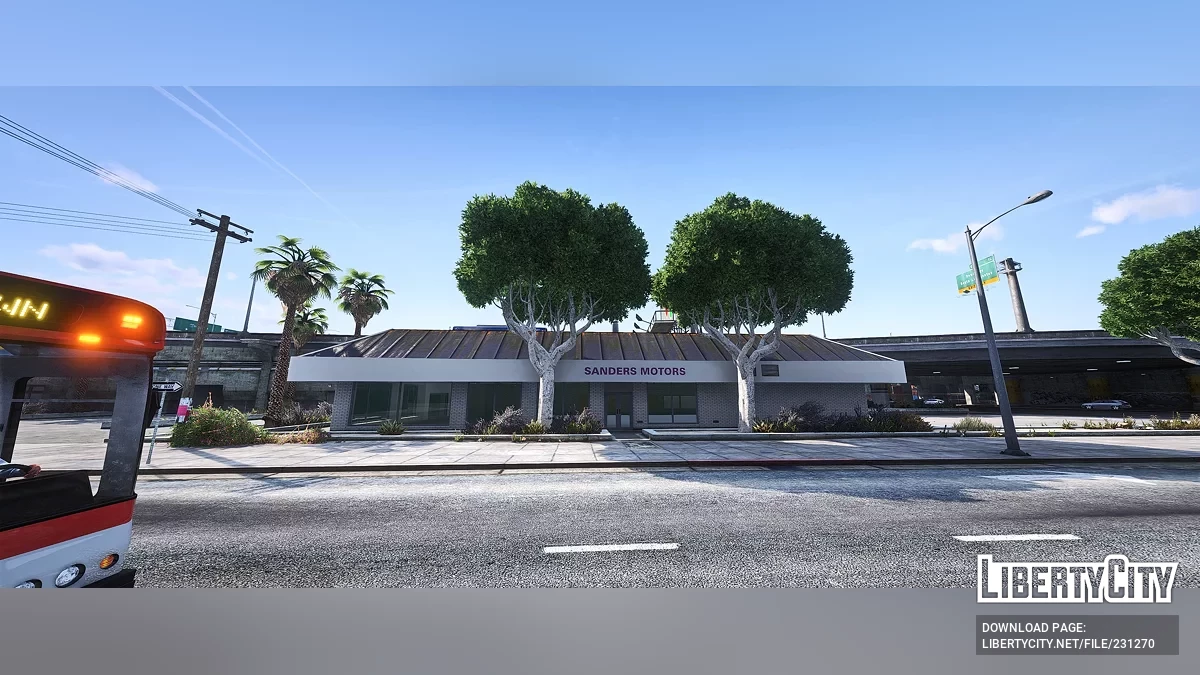 Дилерский центр и гараж Сандерс Моторс / GTA 5