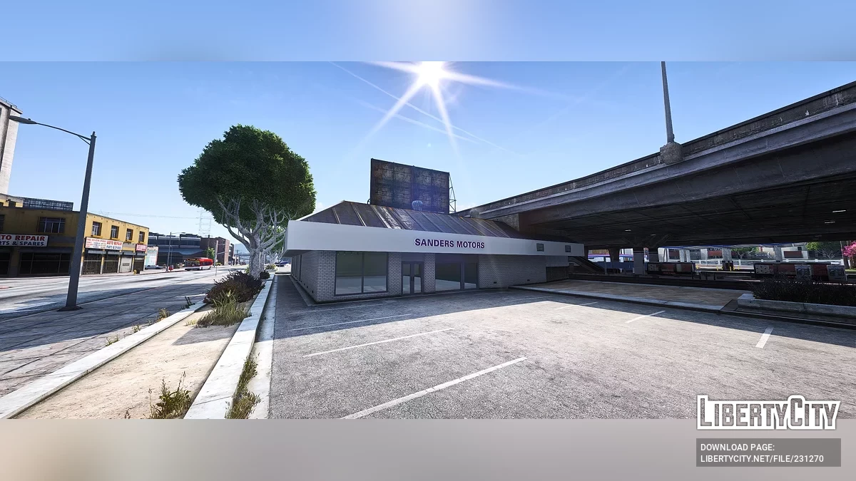 Дилерский центр и гараж Сандерс Моторс / GTA 5