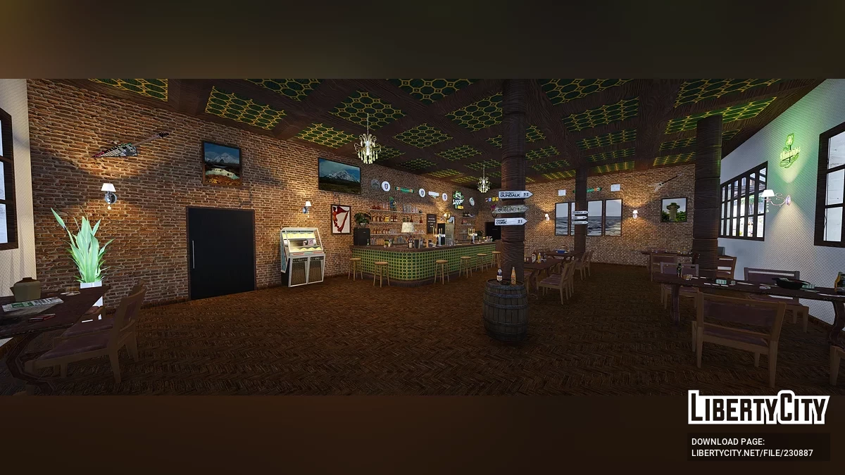 Интерьер ирландского паба / GTA 5