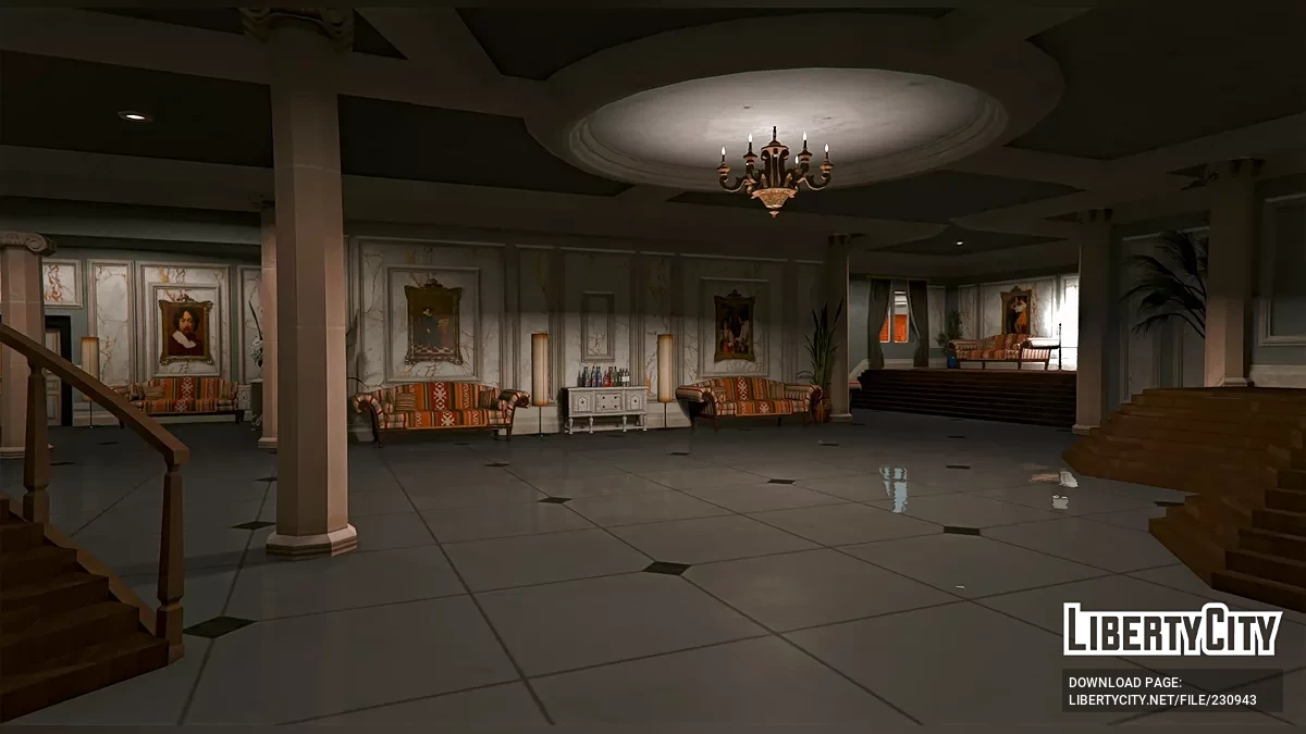 Открытый интерьер МАНСИОН 10 — Особняк Ричмэн / GTA 5