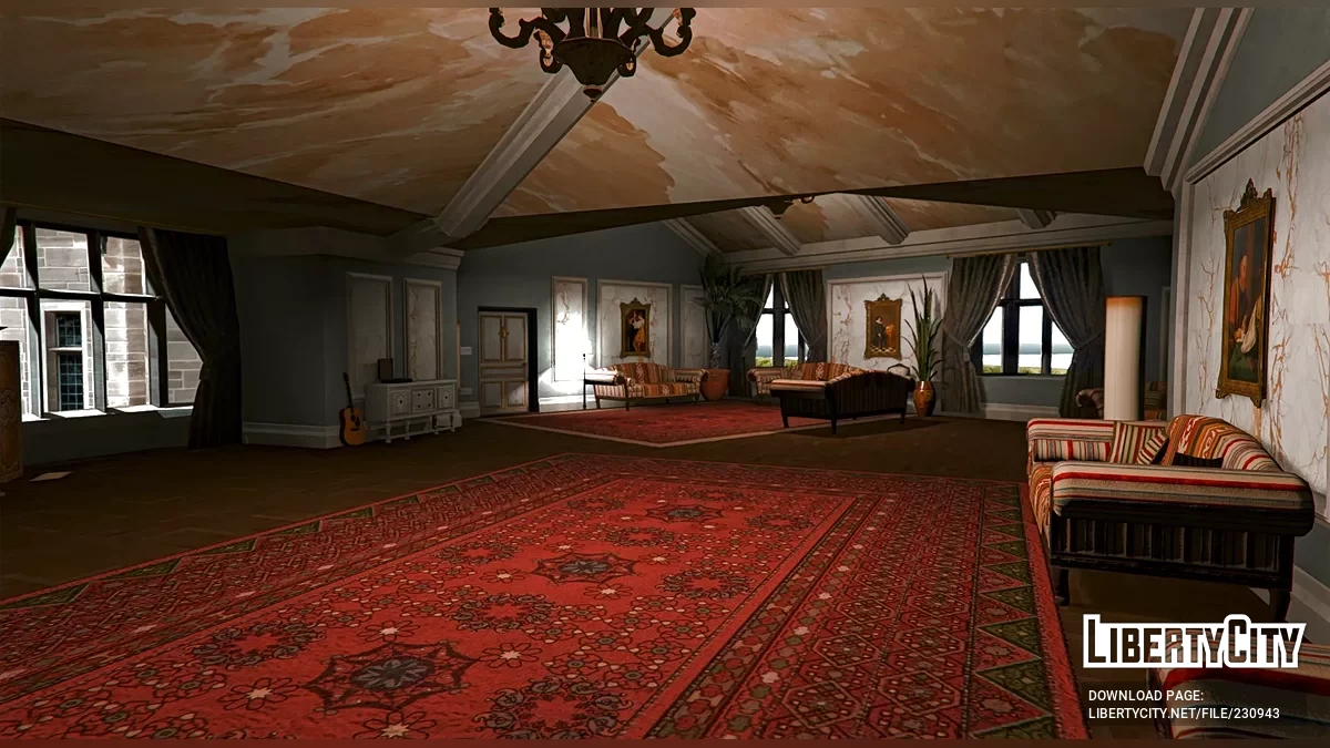 Открытый интерьер МАНСИОН 10 — Особняк Ричмэн / GTA 5
