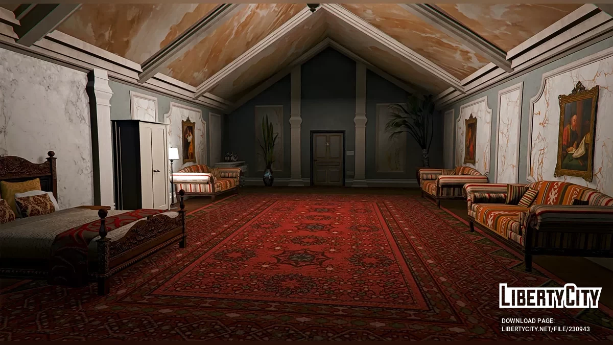 Открытый интерьер МАНСИОН 10 — Особняк Ричмэн / GTA 5
