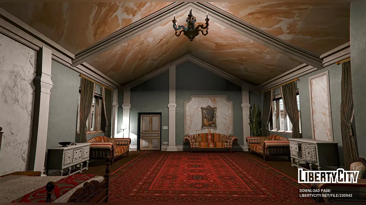 Открытый интерьер МАНСИОН 10 — Особняк Ричмэн / GTA 5