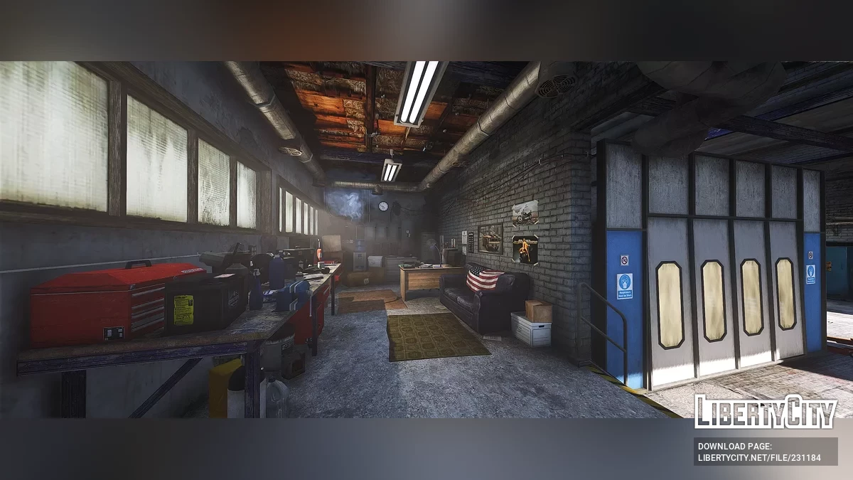 Рокер Касл Автомастерская Интерьер LS Customs / GTA 5