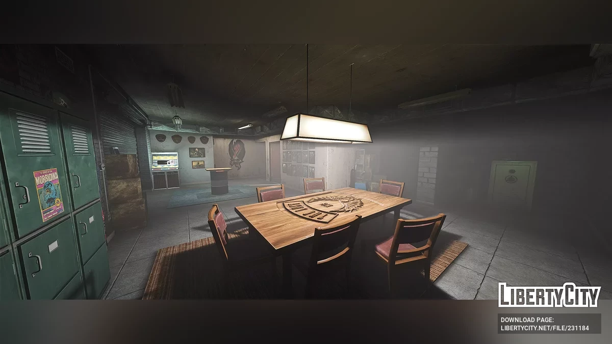 Рокер Касл Автомастерская Интерьер LS Customs / GTA 5